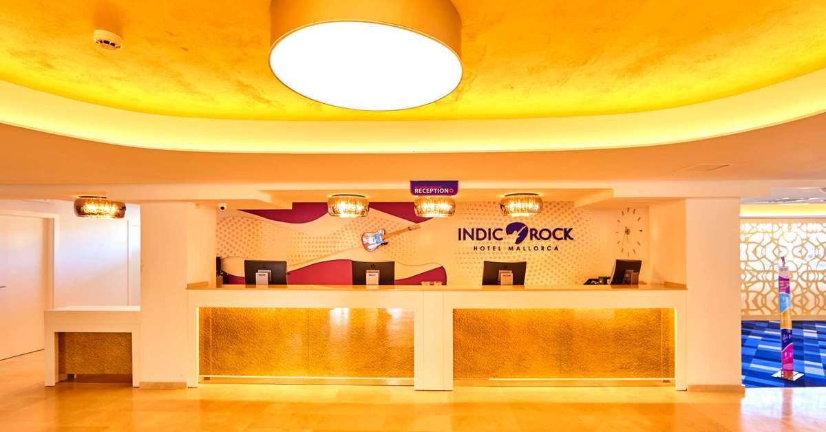 Een foto van het interieur van Indico Rock Hotel