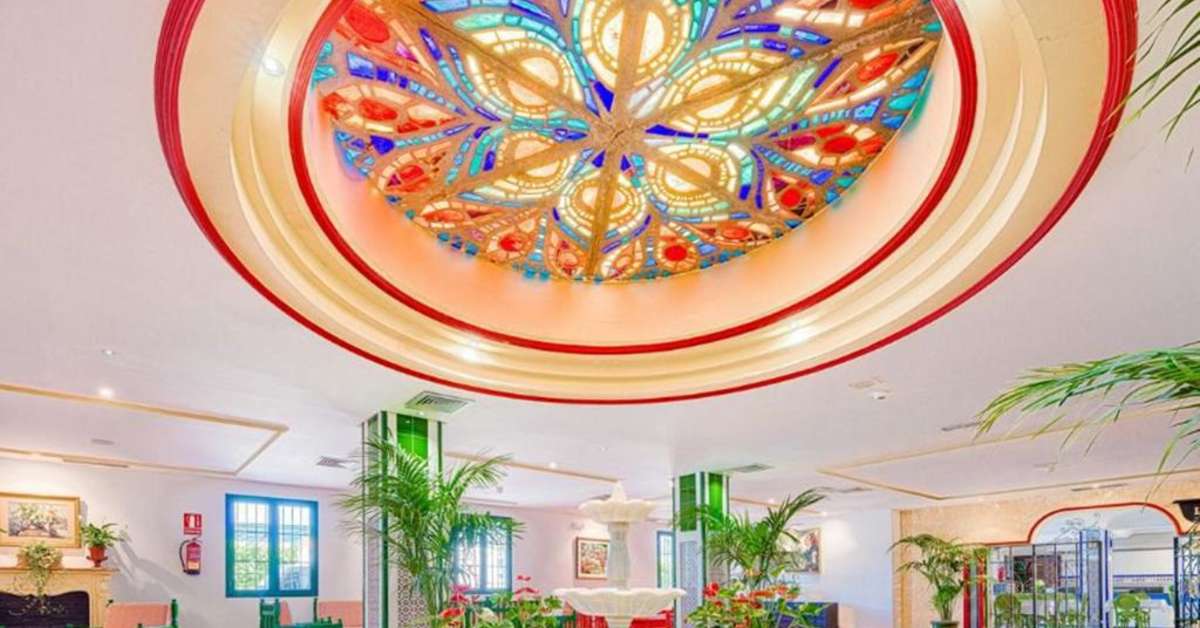 Een foto van het interieur van Globales Pueblo Andaluz