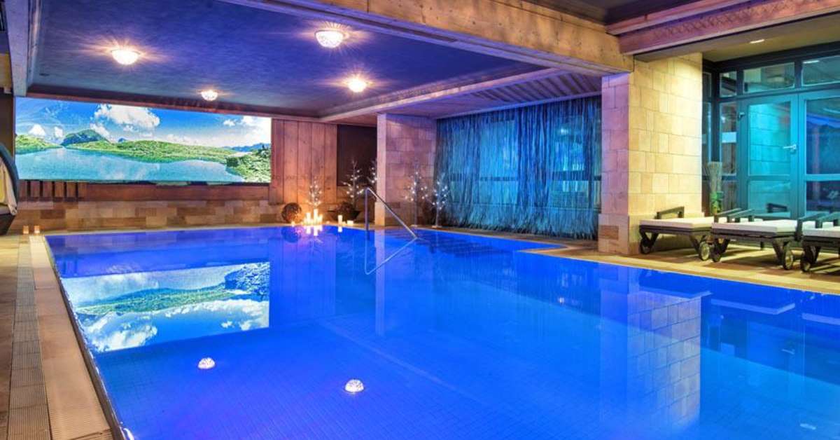 Een foto van het zwembad bij Alpin Juwel Hotel