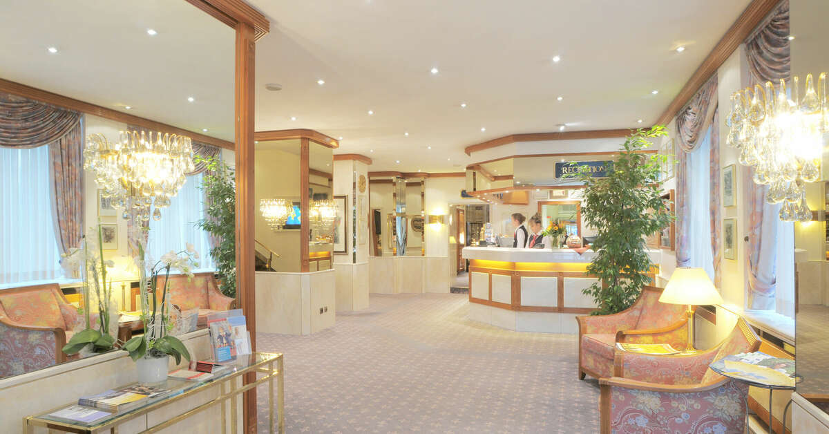 Een foto van het interieur van Ringhotel Loew's Merkur