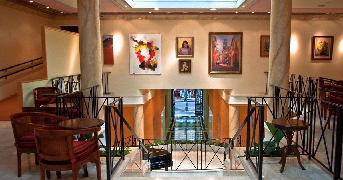 Een foto van het interieur van Aparthotel RF Astoria