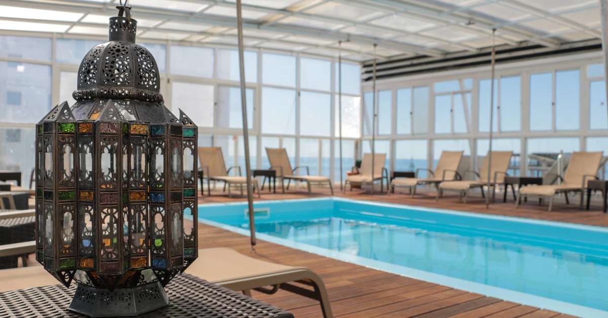 Een foto van het zwembad bij Baia Beach Hotel