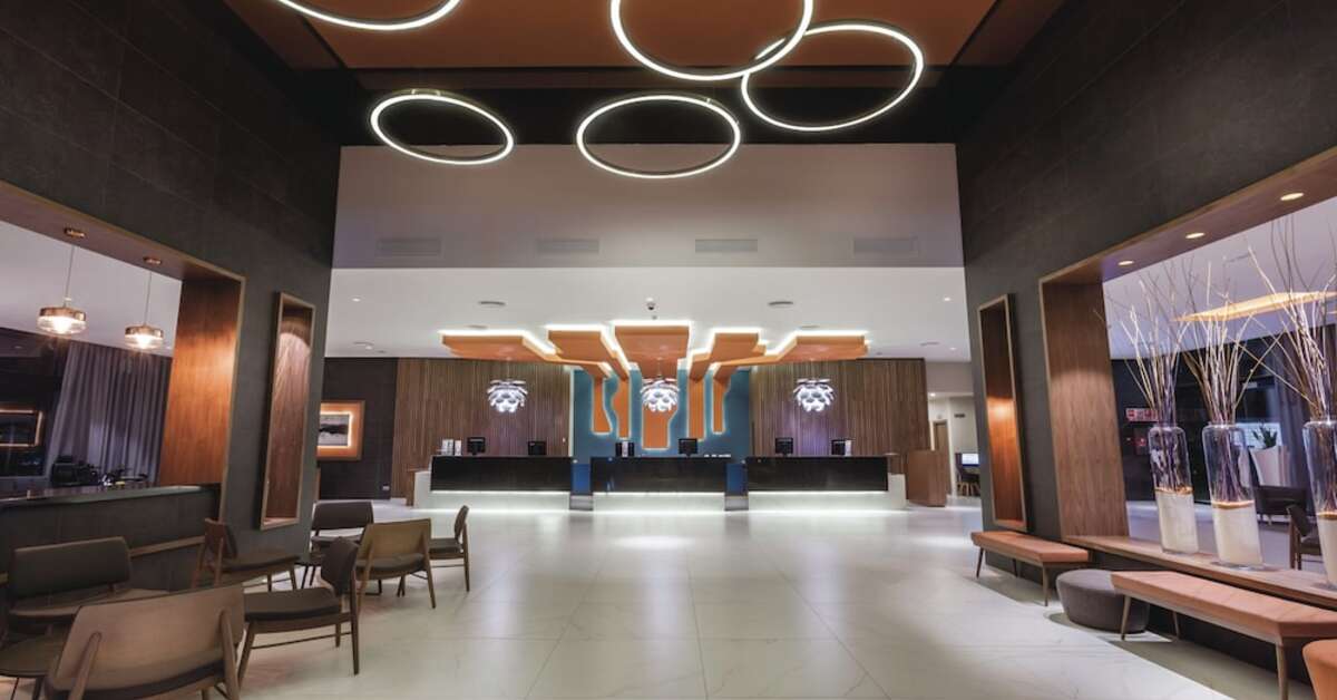 Een foto van het interieur van Riu Costa del Sol