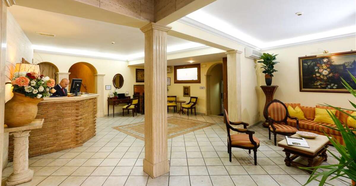Een foto van het interieur van Hotel Tempio di Pallade