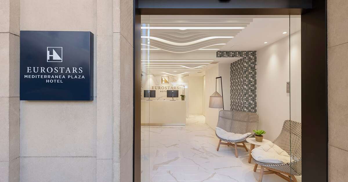 Een foto van het interieur van Eurostars Mediterranea Plaza
