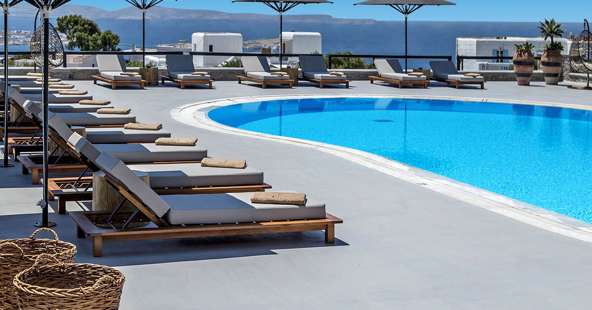 Een foto van een overzicht van My Mykonos Hotel