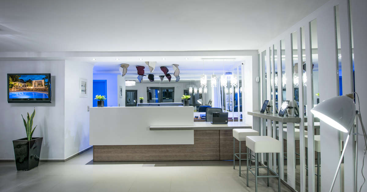 Een foto van het interieur van Happy Cretan Suites
