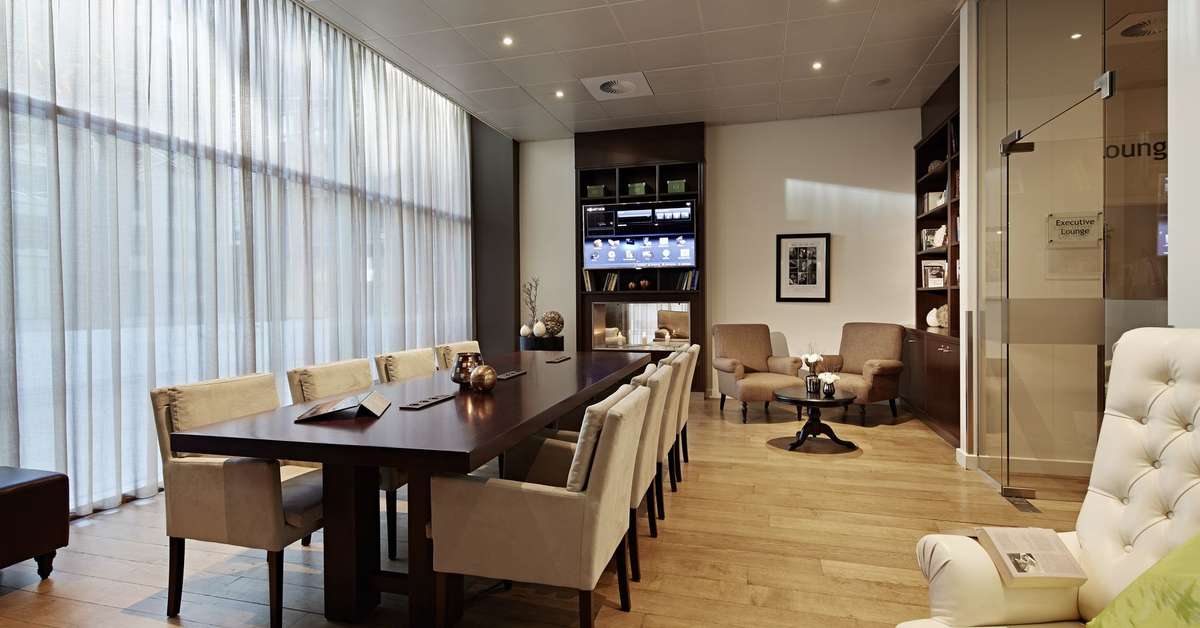 Een foto van het interieur van Lindner WTC Hotel & City Lounge