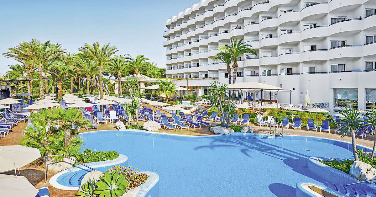 Ein Foto vom Pool im Hipotels Hipocampo Playa