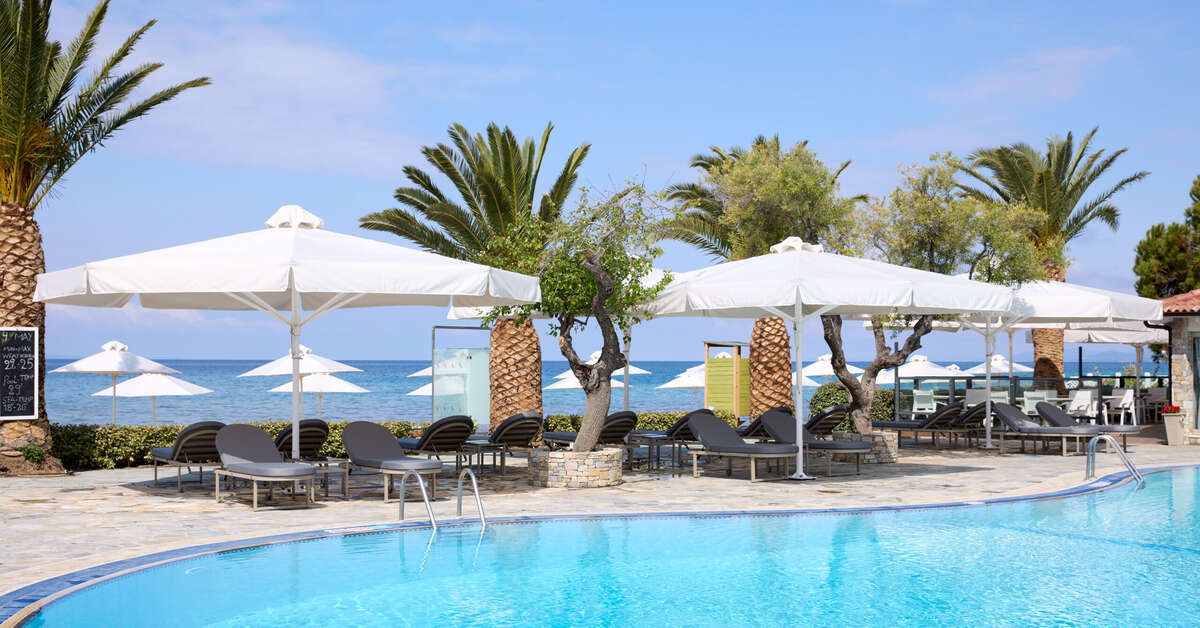 Een foto van het zwembad bij Anthemus Sea Beach Hotel & Spa