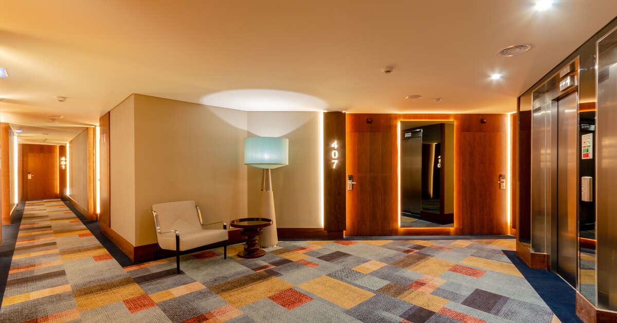 Een foto van het interieur van Turim Boulevard Hotel