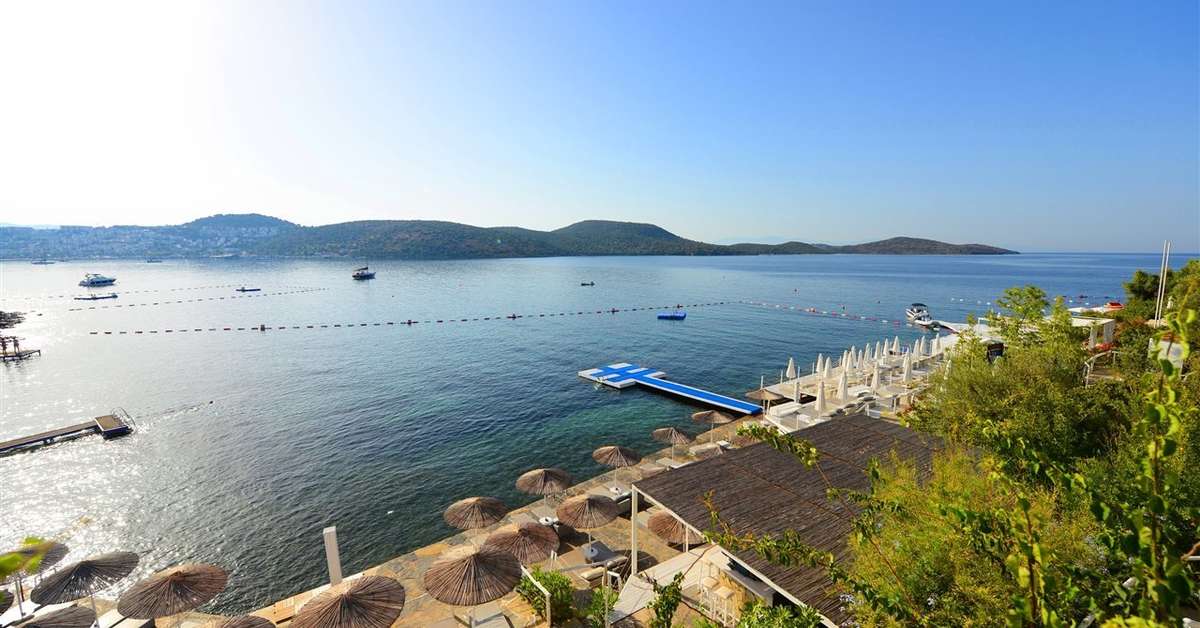 Een foto van het strand bij Doria Hotel Bodrum