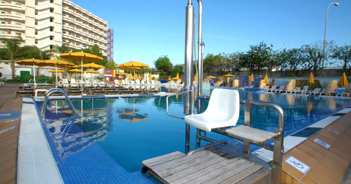 Ein Foto vom Pool im Hotel Green Field