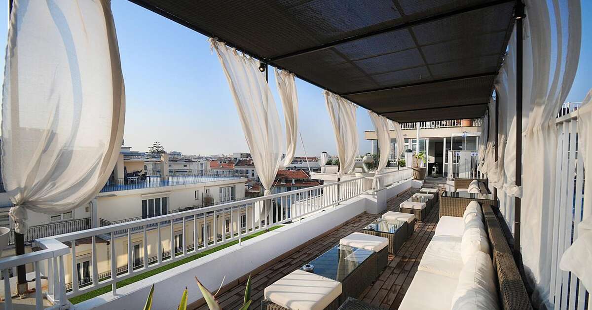 Ein Foto von der Terrasse im Splendid Hotel & Spa