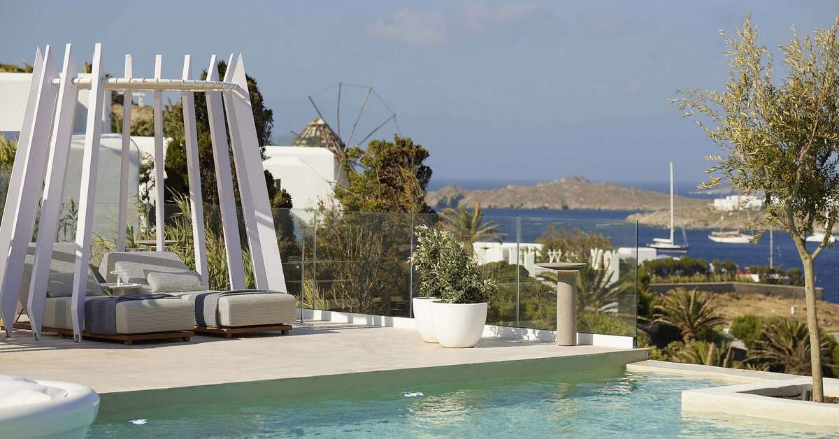 Een foto van het zwembad bij Once in Mykonos