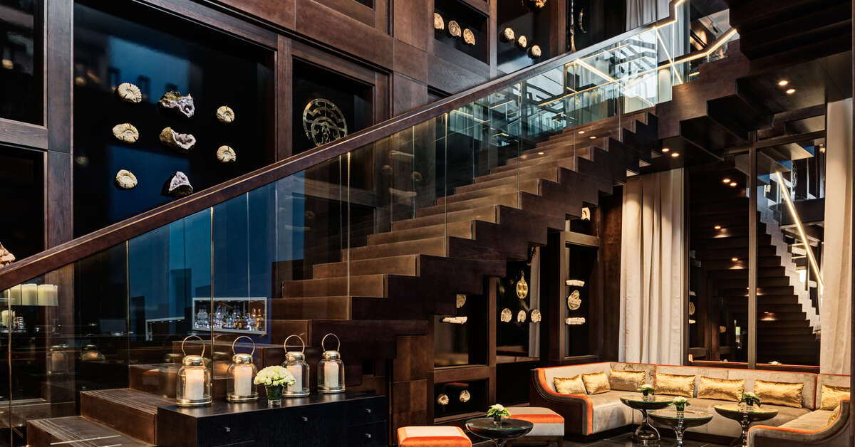 Een foto van het interieur van Mövenpick Hotel Mansour Eddahbi Marrakech