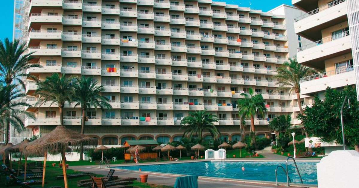 Een foto van het zwembad bij Appartementen Bajondillo