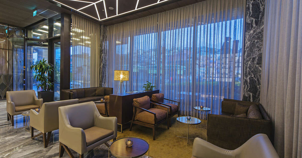 Een foto van het interieur van Naz City Hotel Taksim