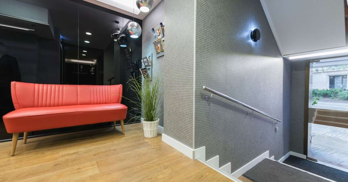 Een foto van het interieur van Aparthotel Senator Barcelona