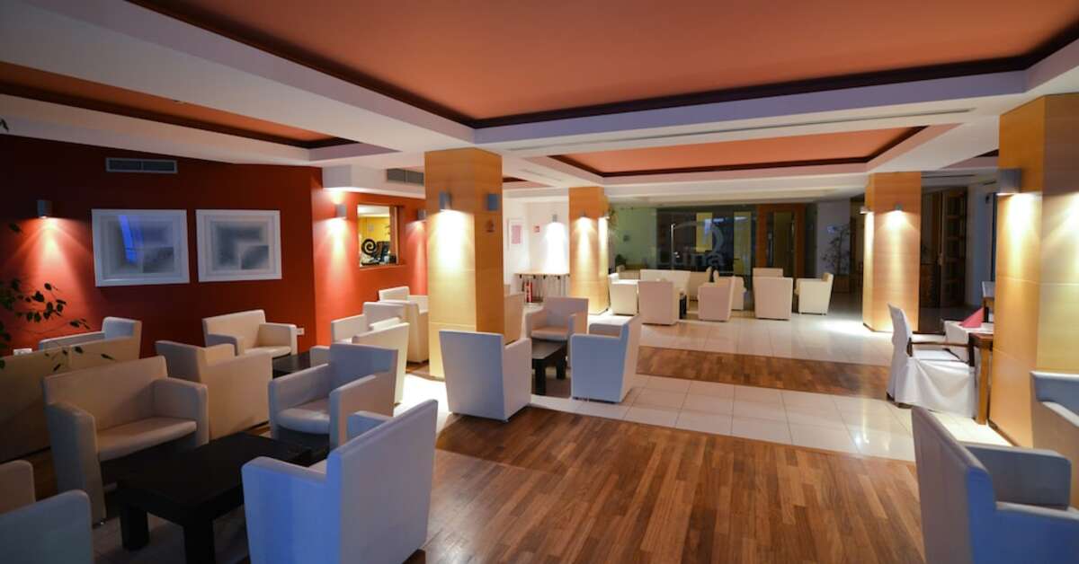 Een foto van het interieur van Hotel La Luna