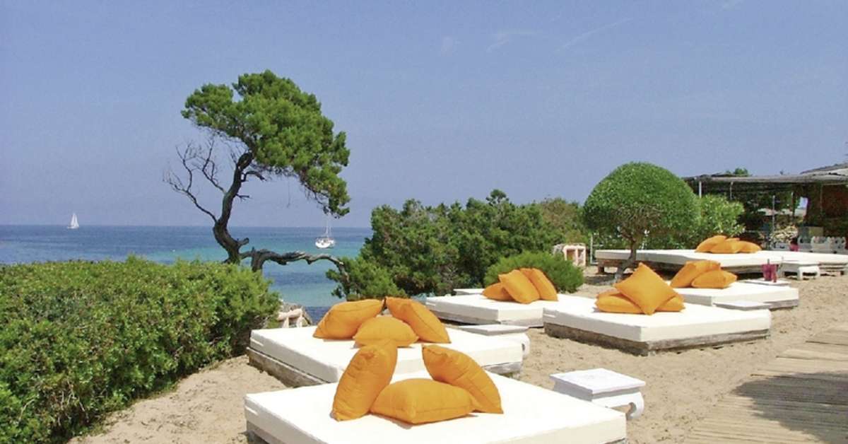 Een foto van het strand bij Grand Hotel in Porto Cervo