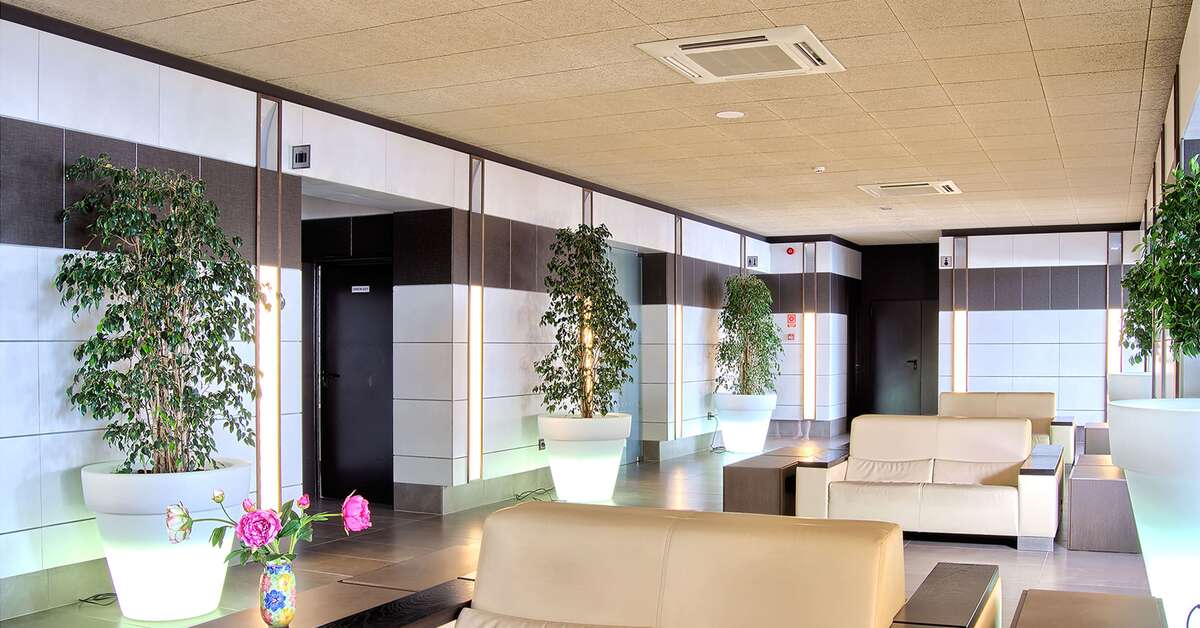 Een foto van het interieur van Hotel Papi