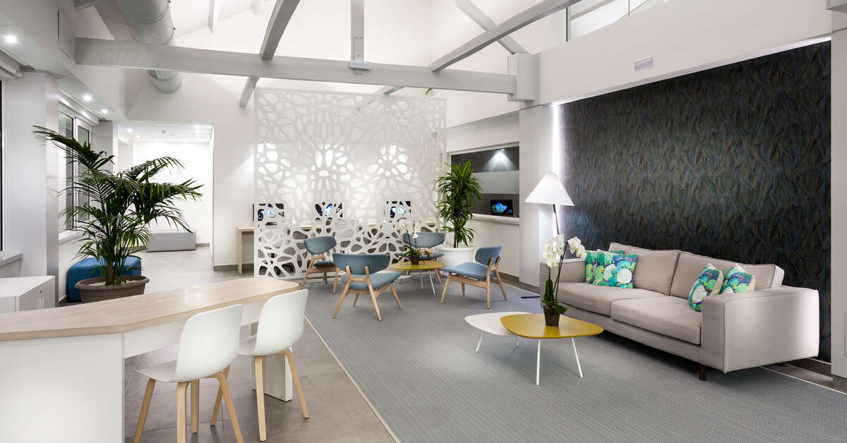 Een foto van het interieur van Tropical Park Appartementen