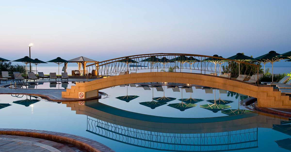 Een foto van het zwembad bij Lindian Dream Seaside Resort