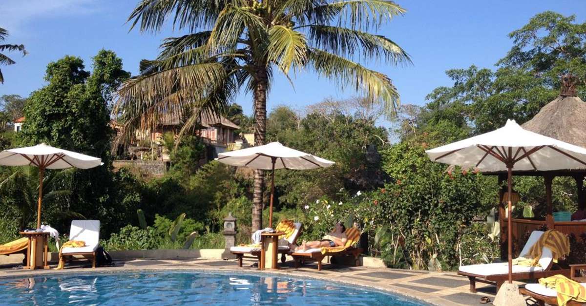 Een foto van het zwembad bij Santi Mandala Villa & Spa