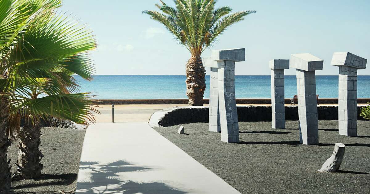 Een foto van het strand bij Nautilus Lanzarote