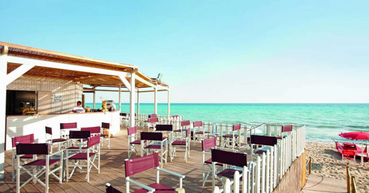 Ein Foto von der Terrasse im Iberotel Makadi Beach