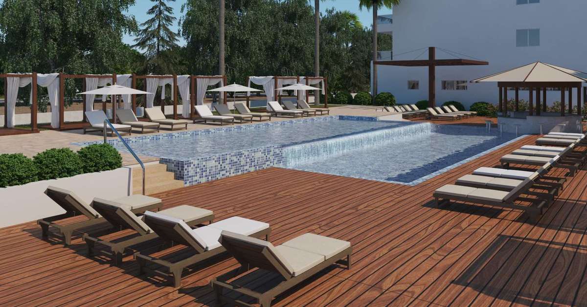 Een foto van het zwembad bij Vangelis Hotel & Suites