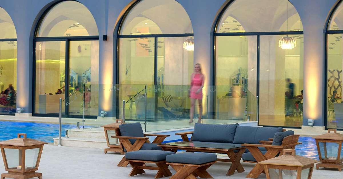 Een foto van het zwembad bij Mitsis Alila Exclusive Resort & Spa