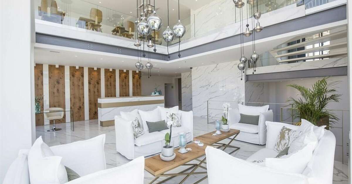 Een foto van het interieur van Aloe Boutique & Suites