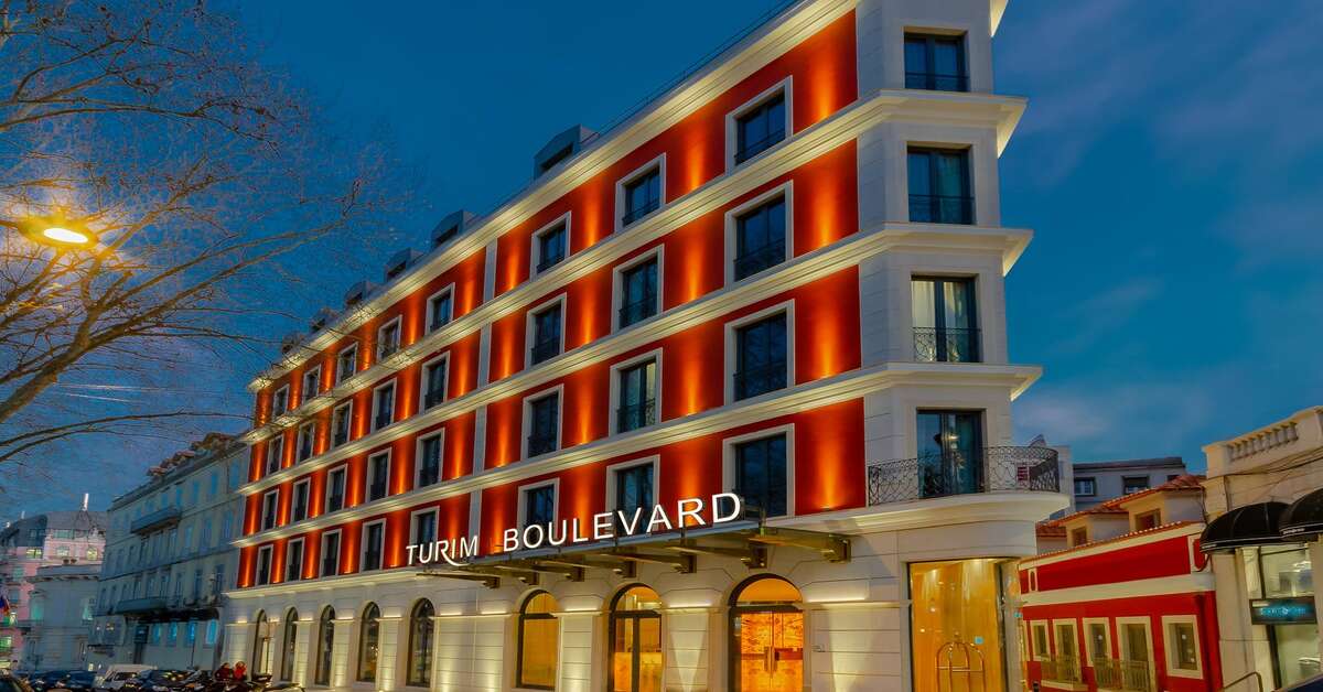 Een foto van de buitenkant van Turim Boulevard Hotel