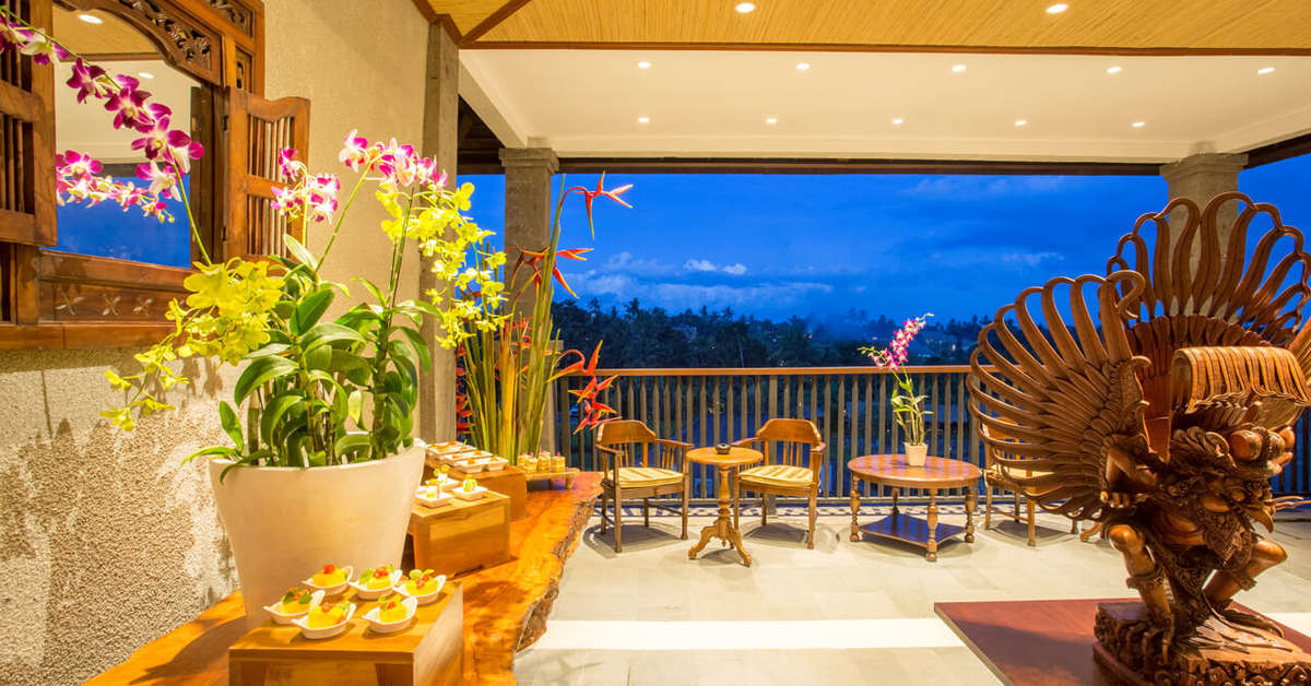 Een foto van het interieur van Desa Visesa Ubud