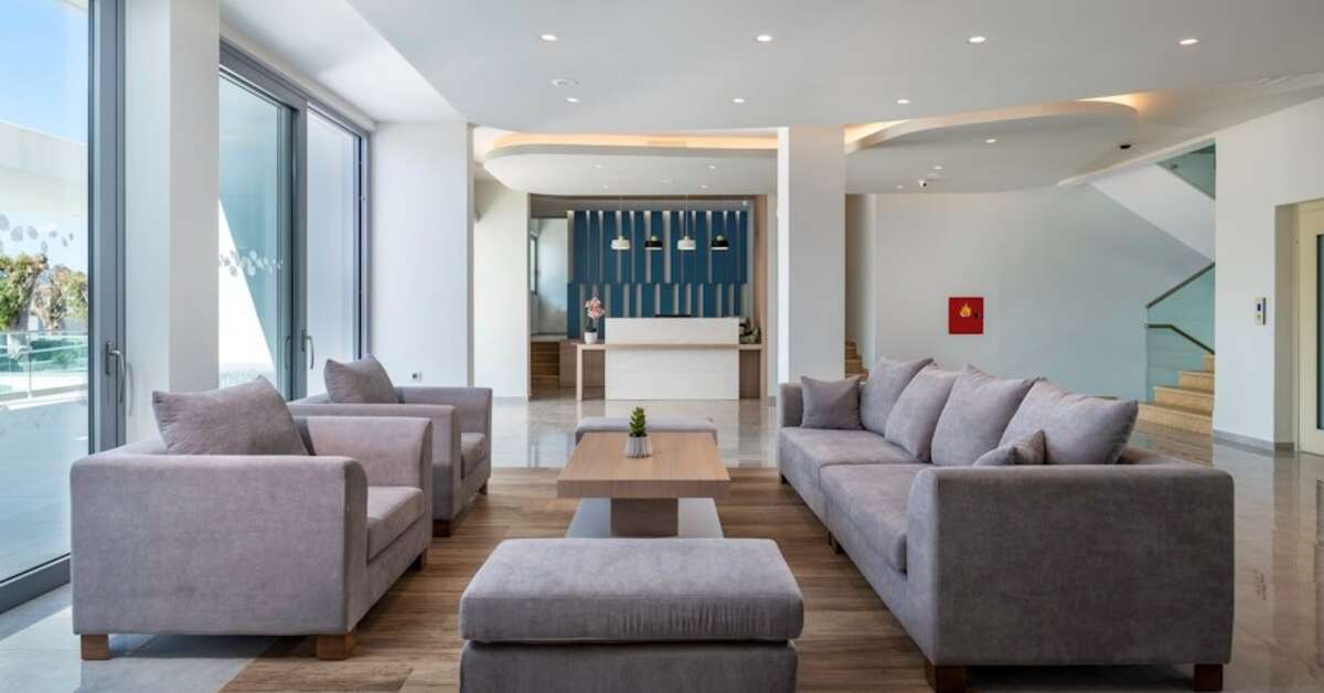Een foto van het interieur van Hotel Frosini