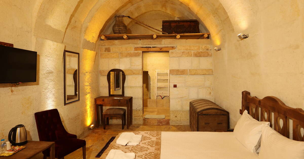 Ein Foto Harkasos Cave Hotel