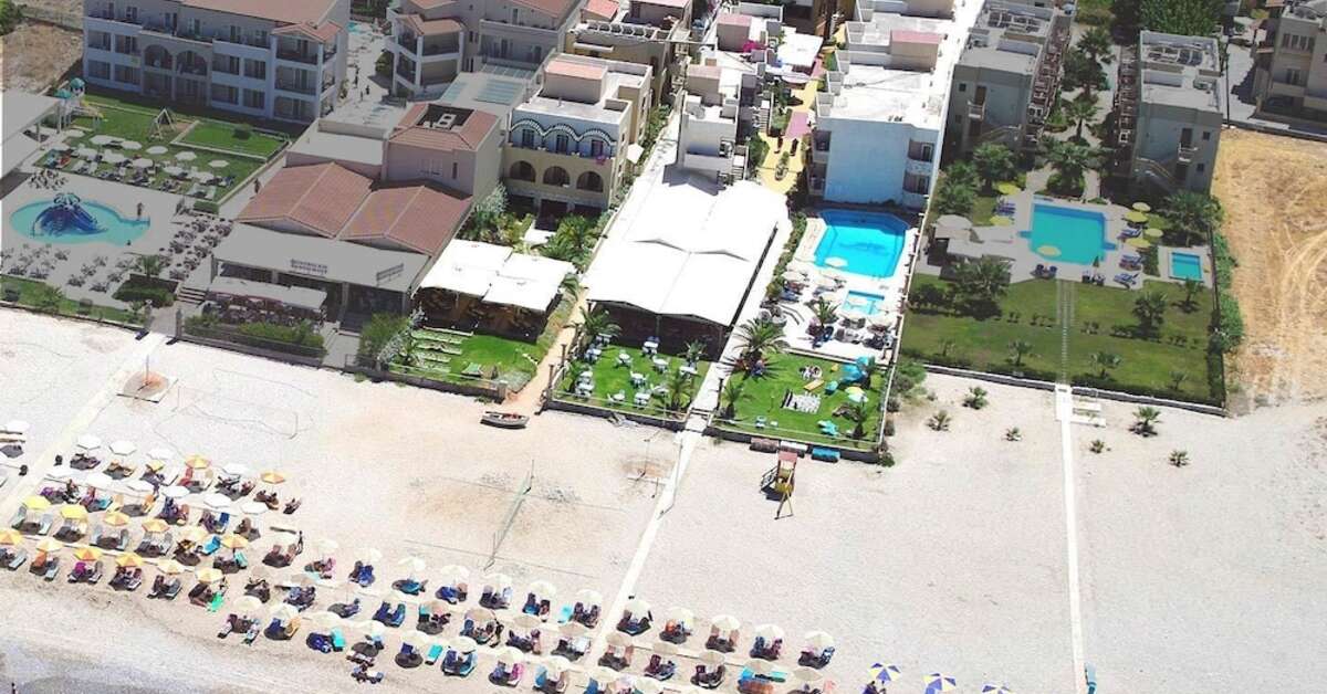 Een foto van het strand bij Odyssia Beach Hotel