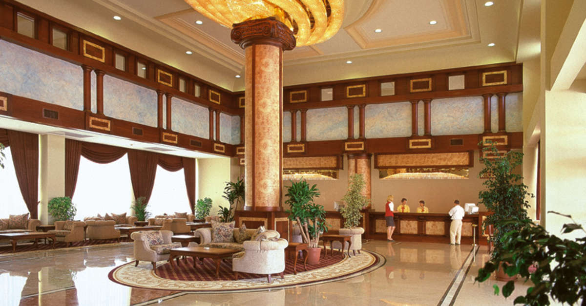 Een foto van het interieur van Melas Resort Hotel