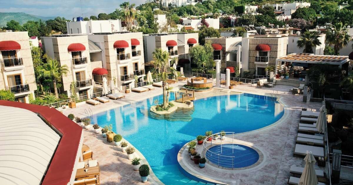 Ein Foto vom Pool im Bodrium Hotel & Spa