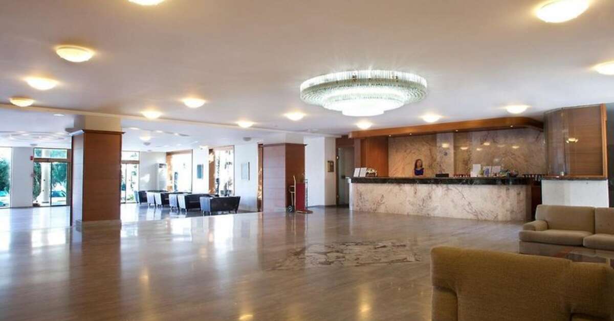 Een foto van het interieur van Hotel Marilena