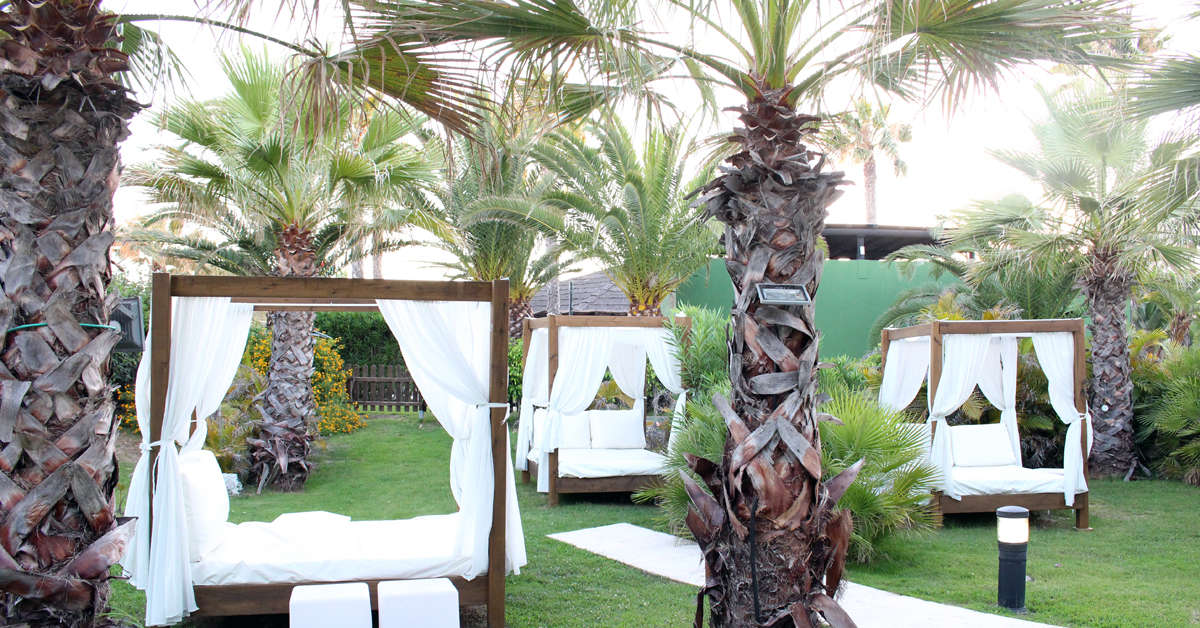 Ein Foto von der Terrasse im Estival Islantilla