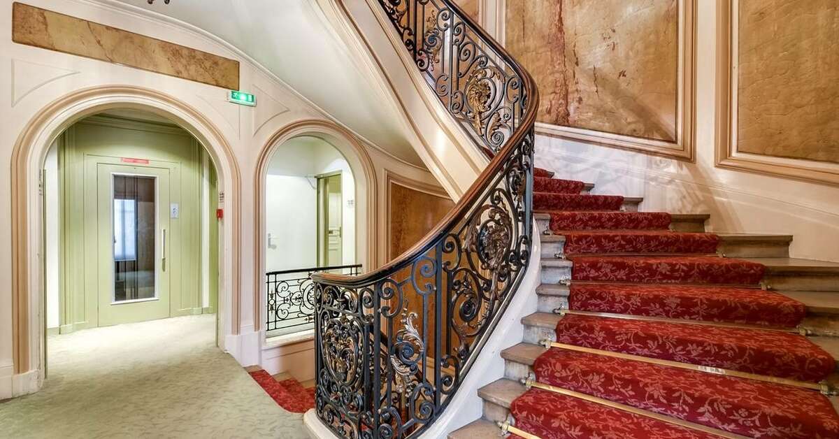 Een foto van het interieur van Normandy Le Chantier Hotel