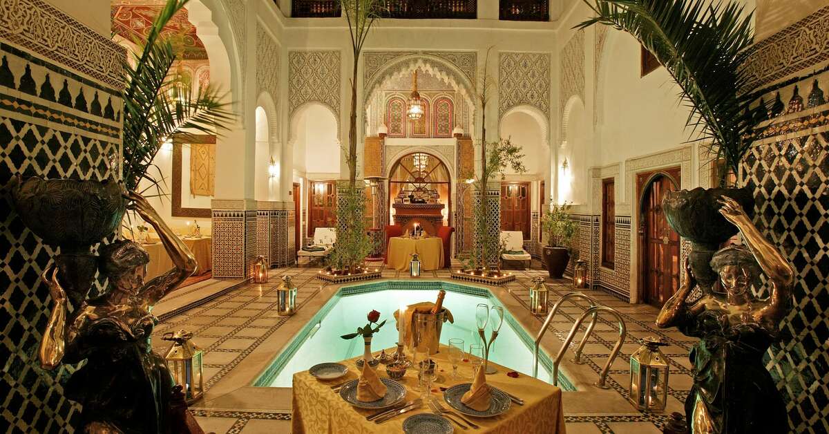 Een foto van het zwembad bij Riad & Spa Esprit du Maroc