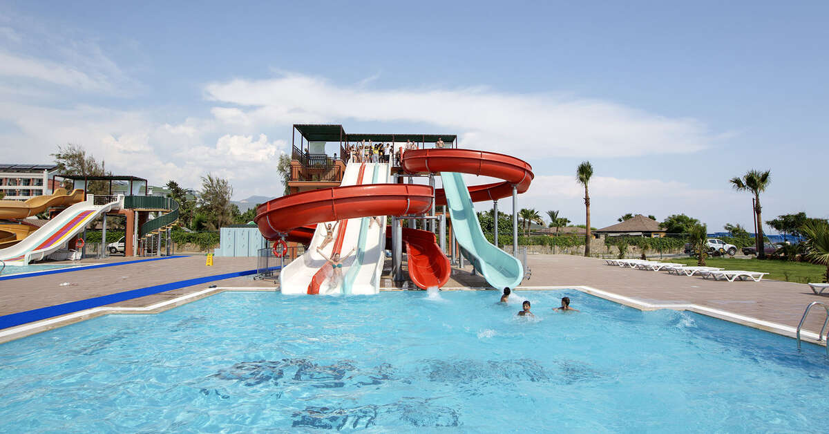 Ein Foto vom Pool im Club Turtas Beach Hotel