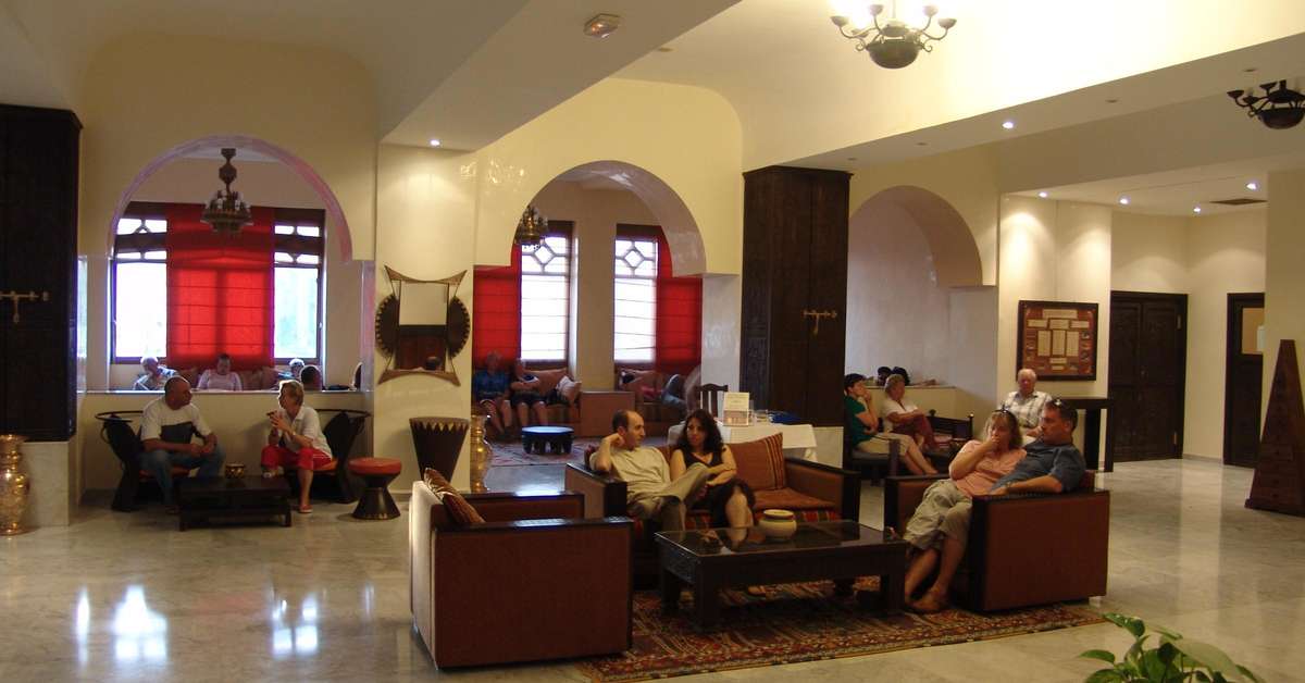 Een foto van het interieur van Oasis Hotel & Spa