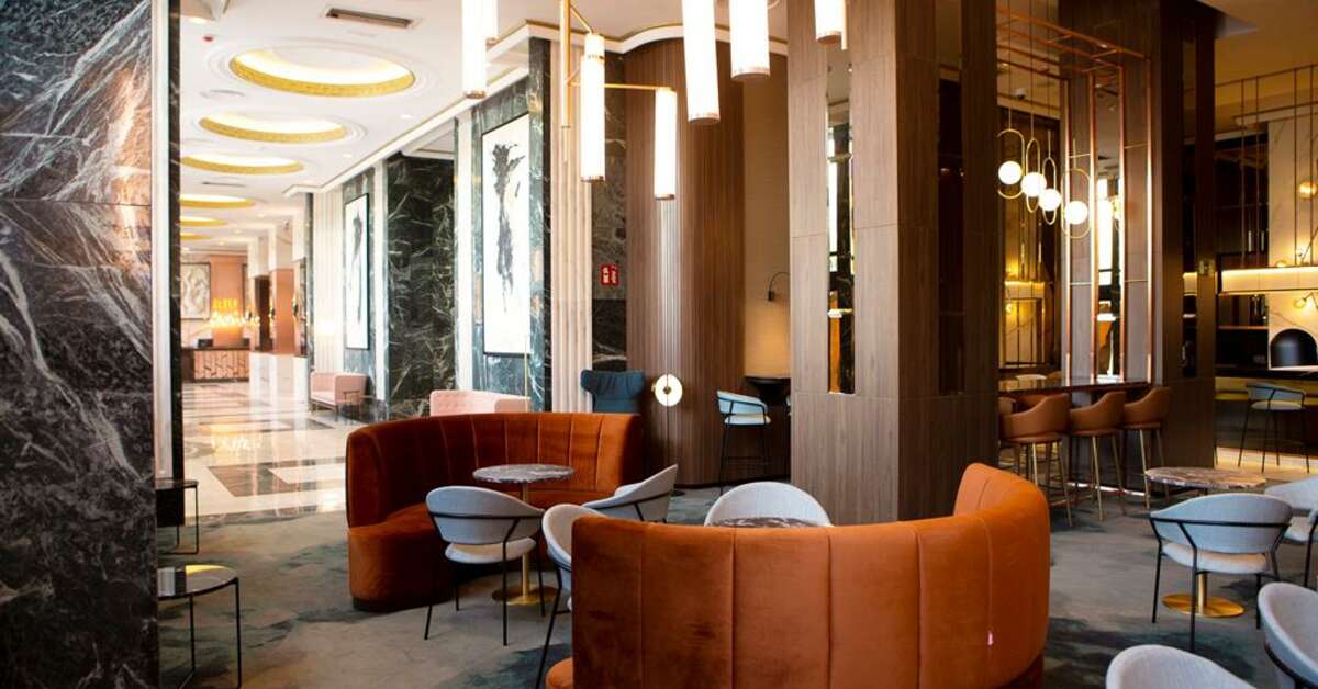 Een foto van het interieur van Riu Plaza Espana