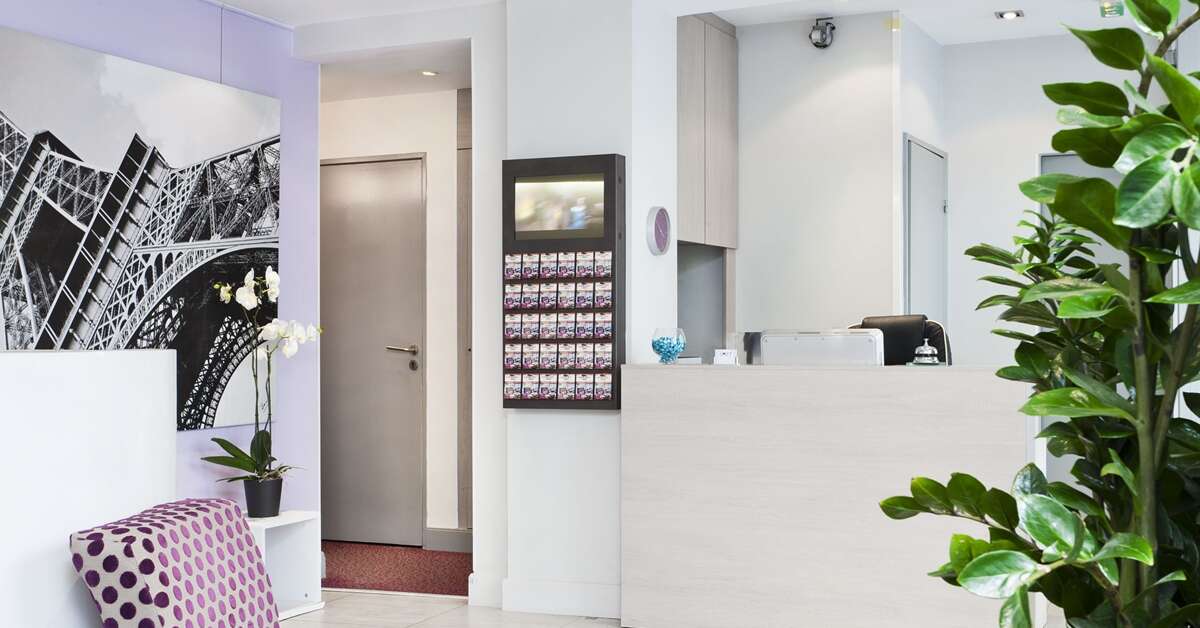 Een foto van het interieur van Hotel Soft