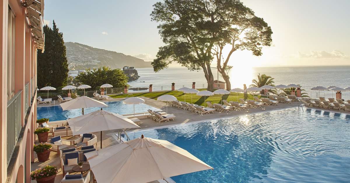 Ein Foto vom Pool im Belmond Reids Palace